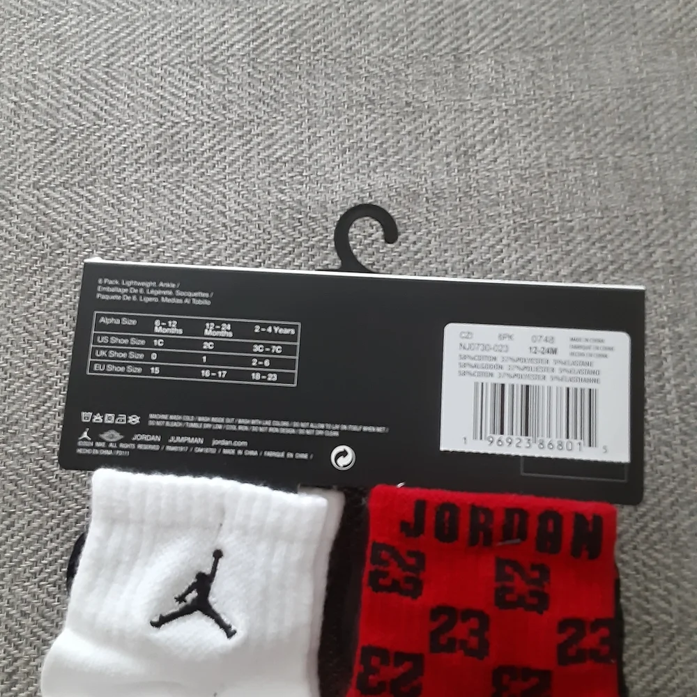 NIKE AIR JORDAN Kids Socks ( 6pk )